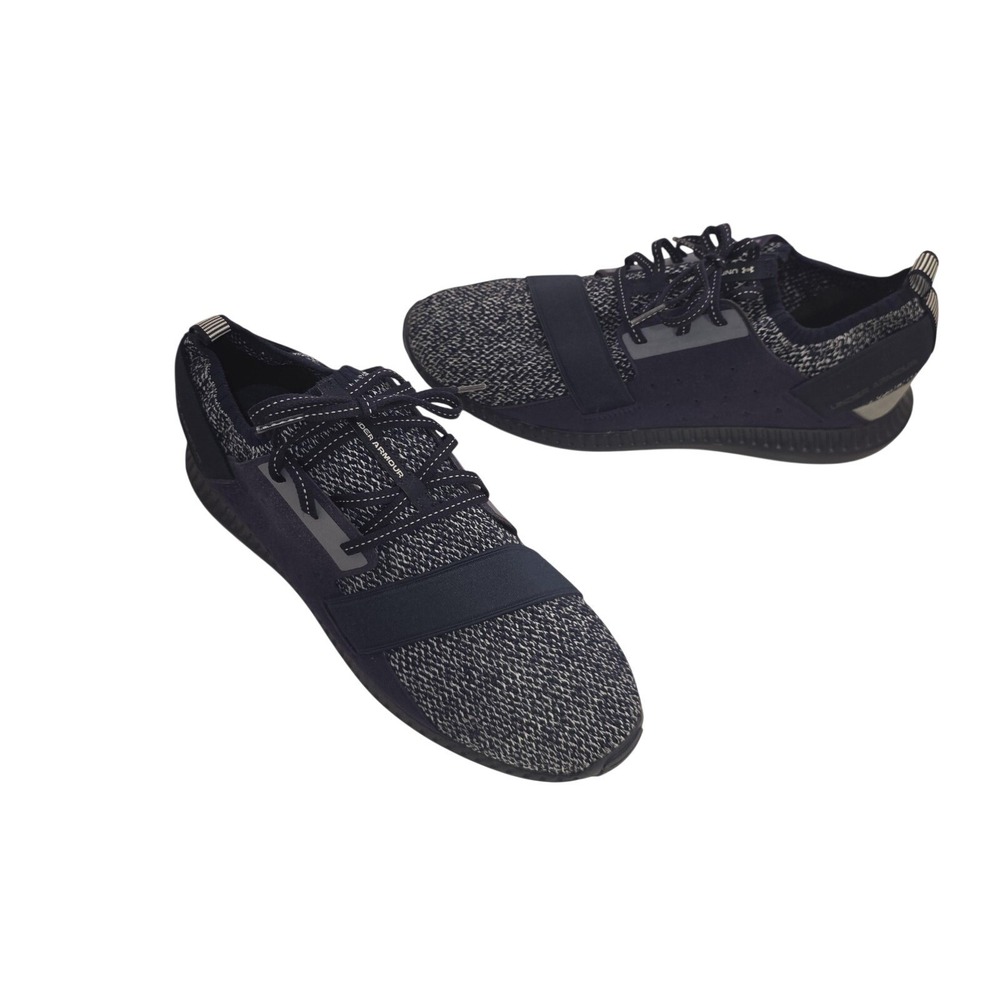 Under Armour Shoes Mens Size 10.5  Knit Strap Running Sneakers 3019794-402